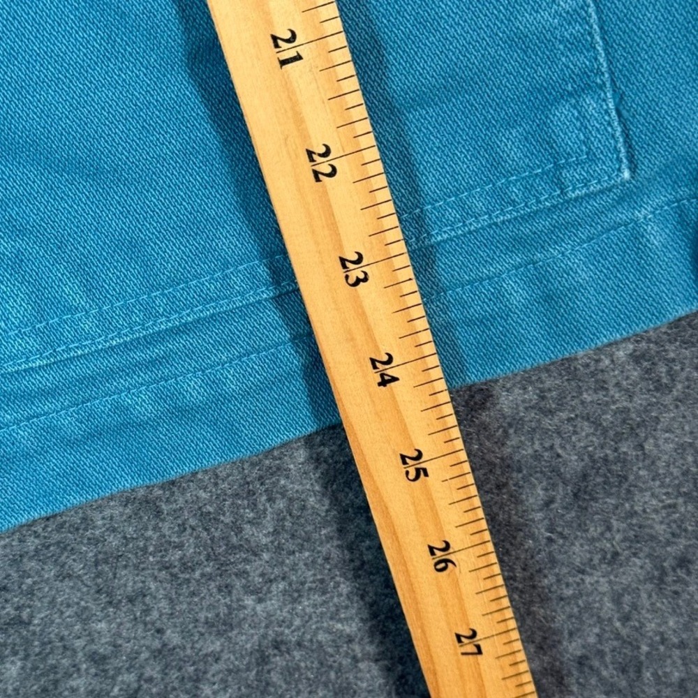 Big Bud Press Work Jacket‎ Teal Blue 100 Cotton Denim XS Boho USA Lux 14 Oz - Picture 6 of 9